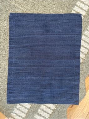 6 x Cotton Solid Placemat Blue Threshold